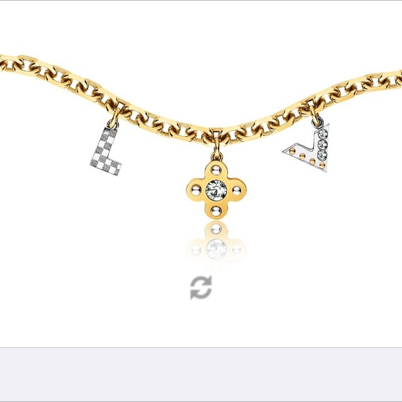 Louis Vuitton Love Letters bracelet Gold tones multicolour - Picture 3 of 7